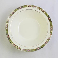 Vintage Edwin Knowles Chartreus Bowl 7.5" Flawed