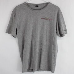 District Perfect Weight Women's Gray Short Sleeve T-Shirt Wind & Food Size M