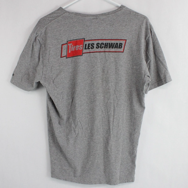 District Perfect Weight Women's Gray Short Sleeve T-Shirt Wind & Food Size M