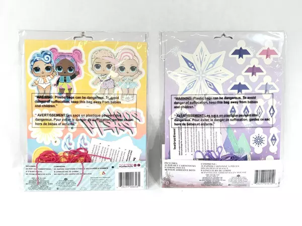 Lot of 2 Peachtree Playthings Punch-Out Mobile Sets Frozen II & LOL Surprise