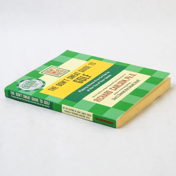 Don't Sweat Guide to Golf by Richard Carlson 2002 Paperback - Stress-Free Tips