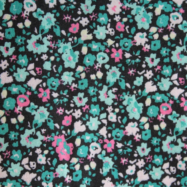 Women's Unbranded Black Multi-Color Floral Pattern Short Sleeve Midi Dress XL