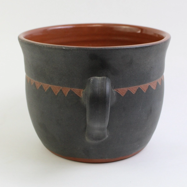 Black Red Oaks Pottery Double Handled Pot by Pam Armbrust