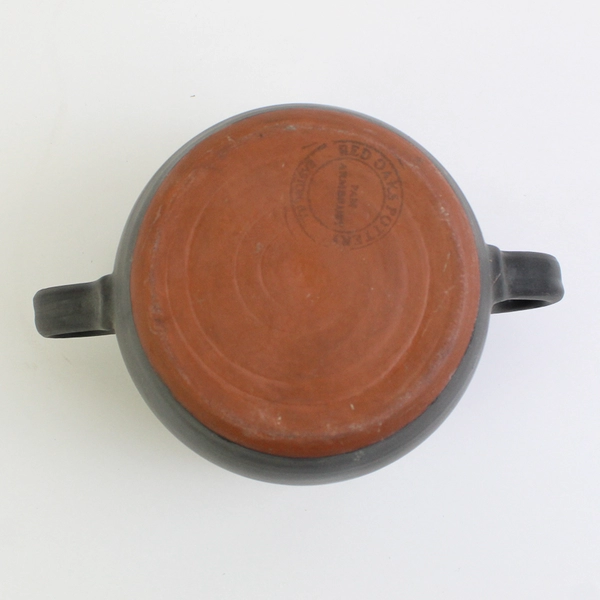 Black Red Oaks Pottery Double Handled Pot by Pam Armbrust
