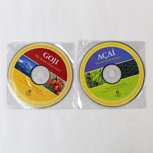 Natural Living Network Lot of 2 DVDs: Health Food Secrets Goji & Açaí