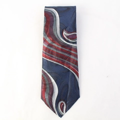 Windridge Dark Blue Purple Wine Patterned Neck Tie 60"