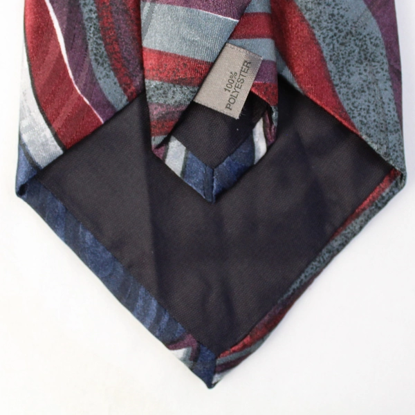 Windridge Dark Blue Purple Wine Patterned Neck Tie 60"