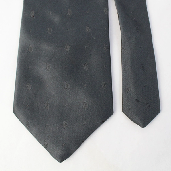 Windridge Dark Gray Embroidered Neck Tie 58"