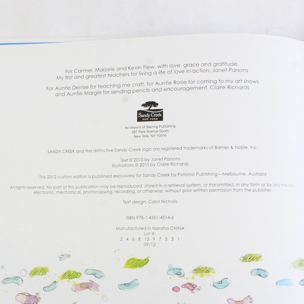 The Five Senses of Love by Janet Parsons 2010 Hardcover