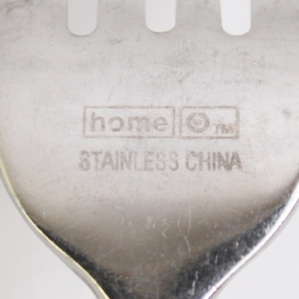 Lot of 5 Target Home Flatware Utensils Glossy Modern Minimal Stainless Steel