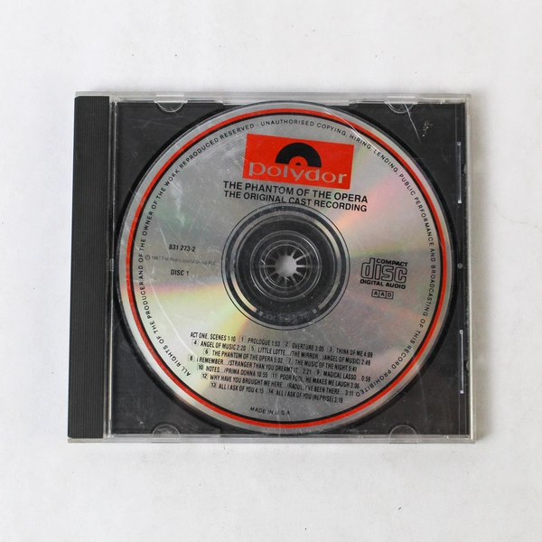 2 Disc Set The Phantom of the Opera Original Cast Recording CD