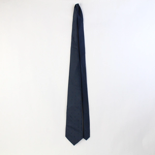 Windridge Navy Blue Embroidered Men's Necktie 58"