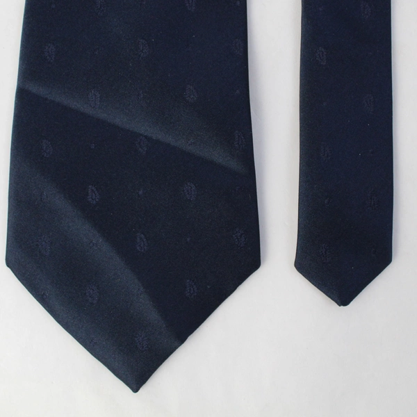 Windridge Navy Blue Embroidered Men's Necktie 58"
