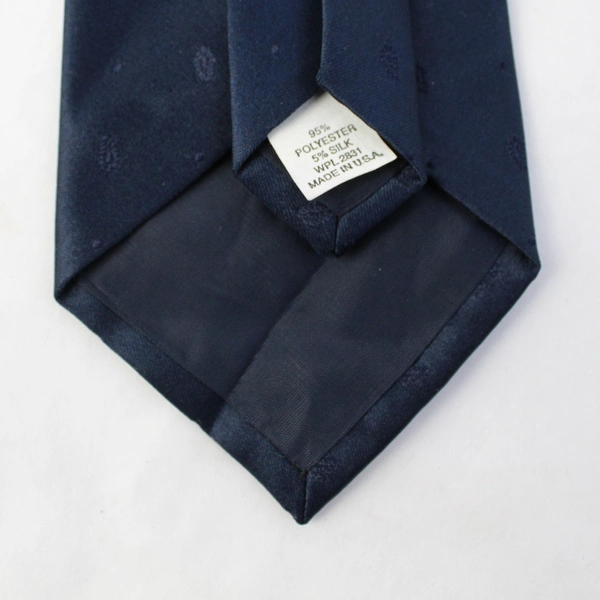 Windridge Navy Blue Embroidered Men's Necktie 58"