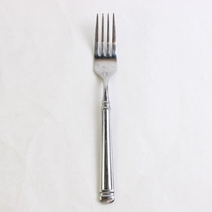 Target Home 8 1/8" Dinner Fork Flatware Utensils Glossy Ribbed Stainless Steel
