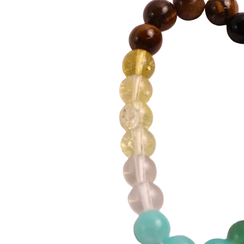 Gemstone Elastic Beaded Bracelet Jade Tigers Eye Malachite Made In China