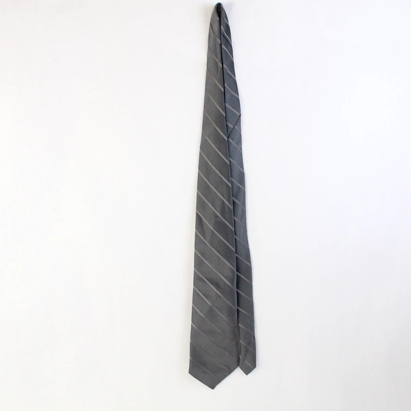 Windridge Gray Striped Men's Silk Blend Neck Tie 56"