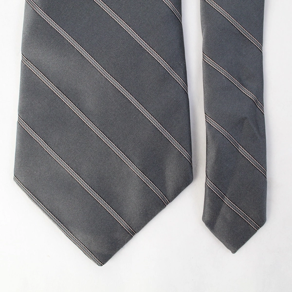 Windridge Gray Striped Men's Silk Blend Neck Tie 56"