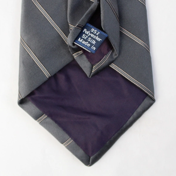 Windridge Gray Striped Men's Silk Blend Neck Tie 56"