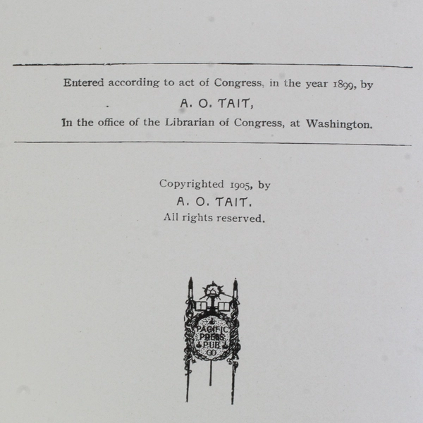 Antique Heralds of the Morning by Asa Oscar Tait 1905 Hardcover