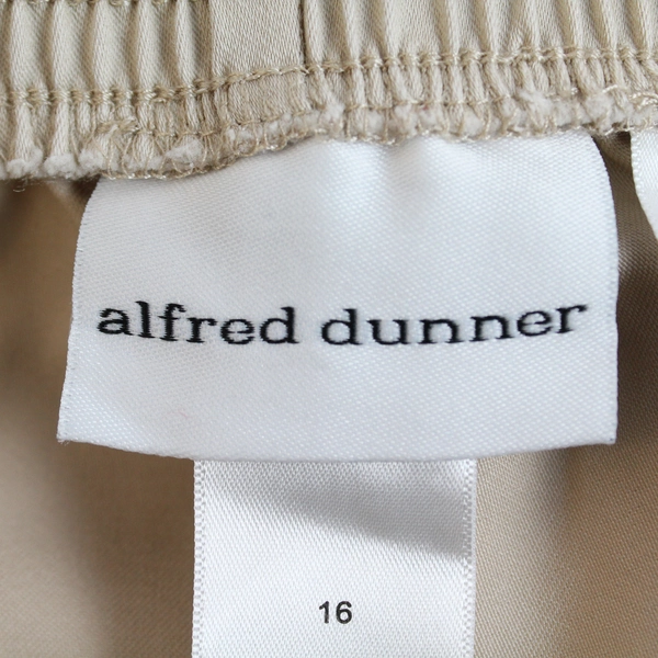 Alfred Dunner Women's Beige Elastic Waist Straight Leg Dress Pants Size 16