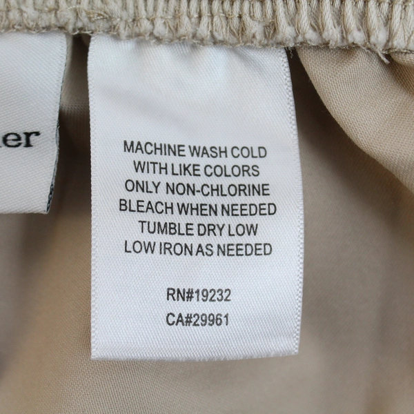 Alfred Dunner Women's Beige Elastic Waist Straight Leg Dress Pants Size 16