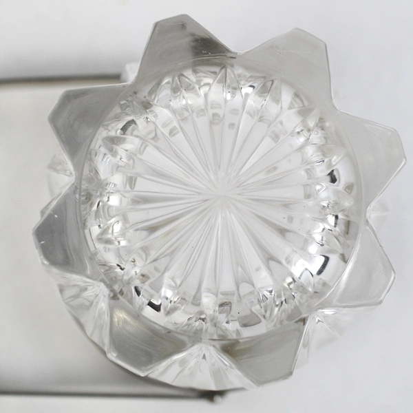 Vintage Inox Small Glass Ice Bucket with 18/8 stainless Handle