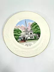 World Wide Art Studios Homer Laughlin Los Gatos CA Methodist Church Plate