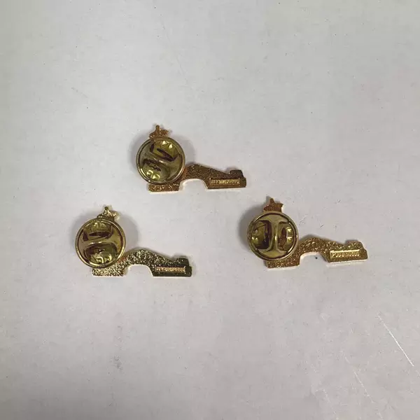 Lot of 3 Lighthouse & Bridge Enamel Pinback Collectibles