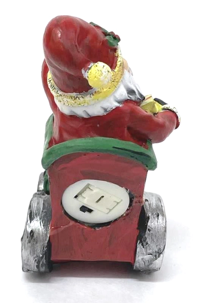 Lighted Santa in Train Engine Figurine - Battery Operated Christmas Decor