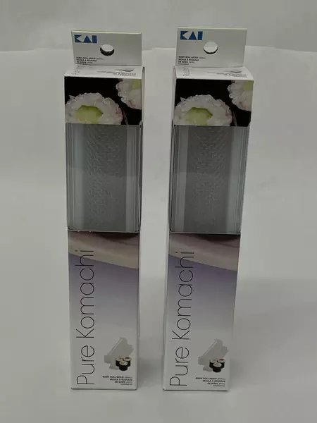 Lot of 2 New Kai USA Ltd Pure Komachi Sushi Roll Molds Frosted Plastic New