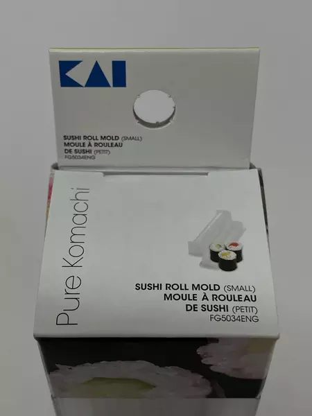 Lot of 2 New Kai USA Ltd Pure Komachi Sushi Roll Molds Frosted Plastic New