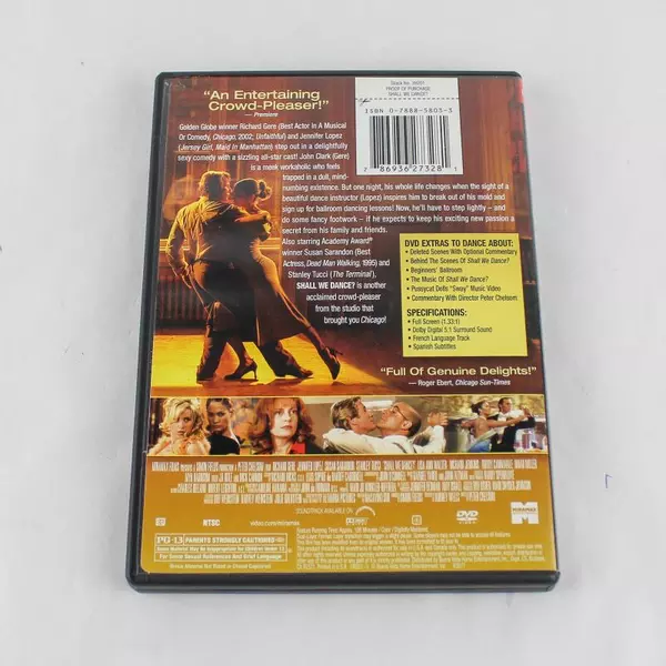 Shall We Dance DVD Richard Gere Jennifer Lopez 2004 Miramax Pre-Owned