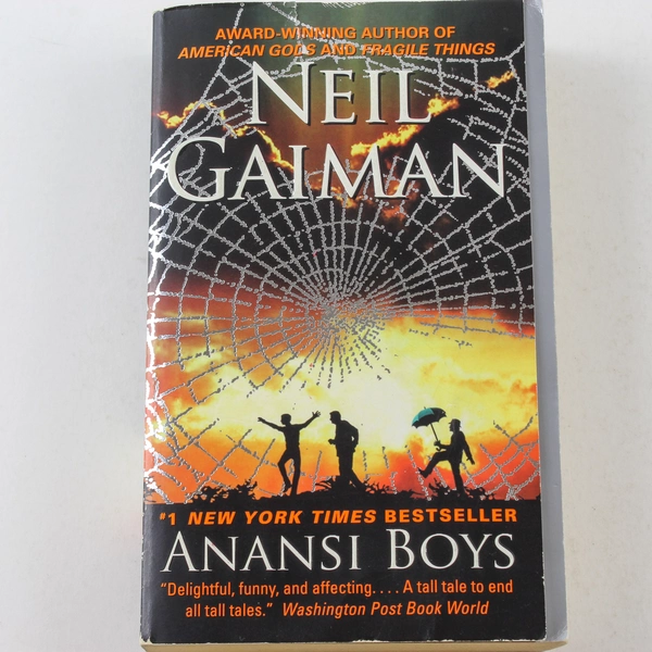 Neil Gaiman's Anansi Boys Paperback Book 2006 HarperCollins Good Condition