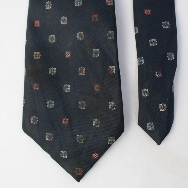 Wembley Silks Navy Blue Patterned Necktie 60"
