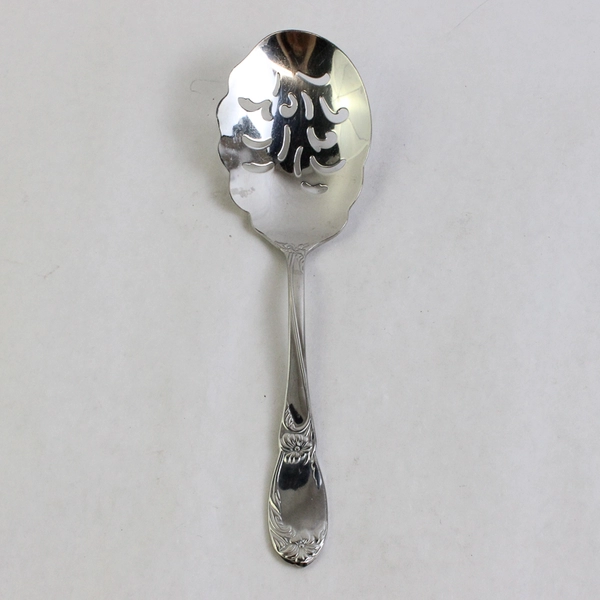 Reed & Barton La Bella 9 7/8" Pierced Macaroni Server Spoon Stainless Steel