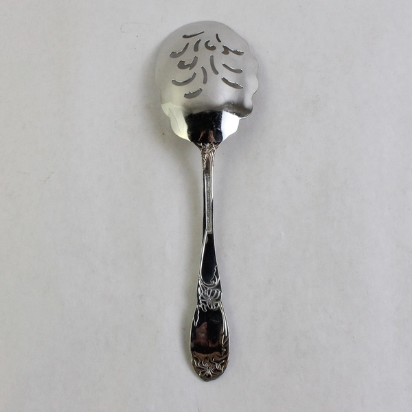 Reed & Barton La Bella 9 7/8" Pierced Macaroni Server Spoon Stainless Steel