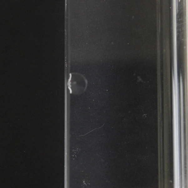 Unbranded Solid Rectangular Clear Glass Head Vase 4.5" Tall Simple Home Decor