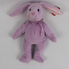 1996 TY Beanie Baby Floppity the Purple Bunny 8" Stuffed Animal with Tags