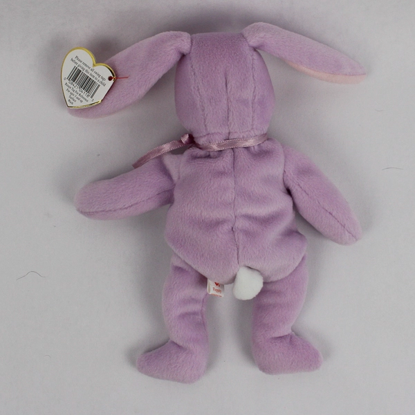 1996 TY Beanie Baby Floppity the Purple Bunny 8" Stuffed Animal with Tags