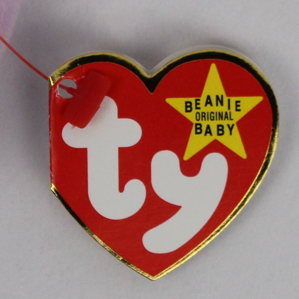 1996 TY Beanie Baby Floppity the Purple Bunny 8" Stuffed Animal with Tags