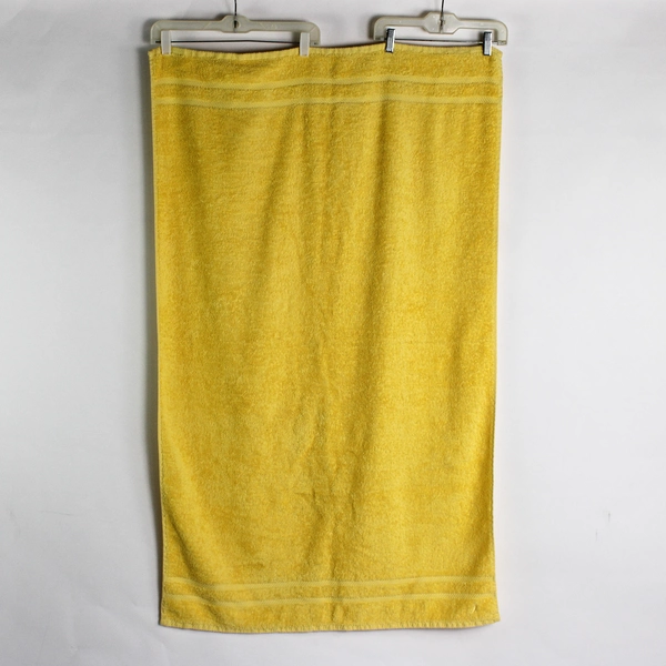 Lot Of 3 Nautica Towels Solid Butter Yellow Color 100% Cotton (2 Hand & 1 Bath)