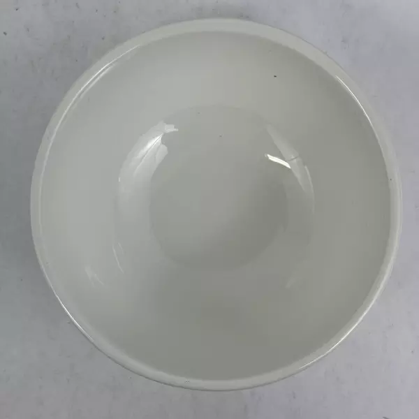 Set of 2 Holiday Home White Ceramic Cereal Bowls With Red Snowflakes