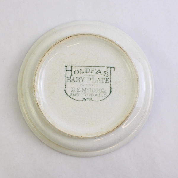 Vintage Holdfast Baby Plate DE McNicol “Here's A Little Pig ... Wee” Ceramic