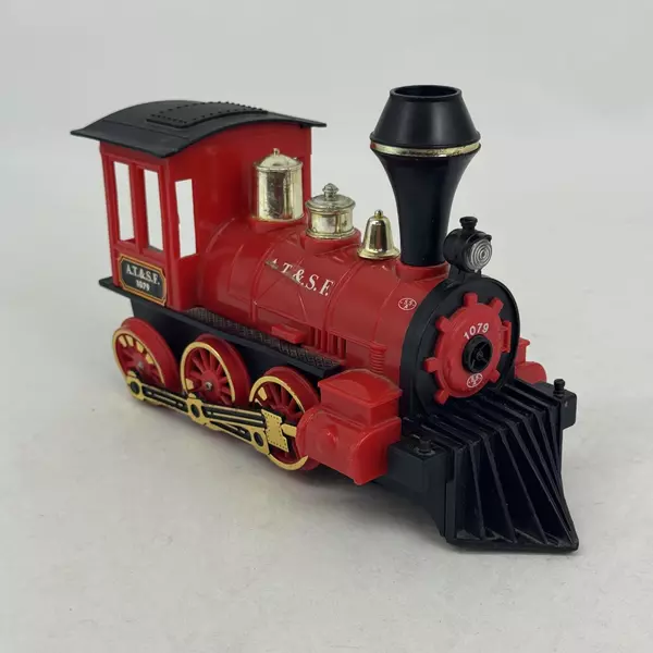 Vintage Big Rig Bump N Go Battery Operated Locomotive AT&SF 1079