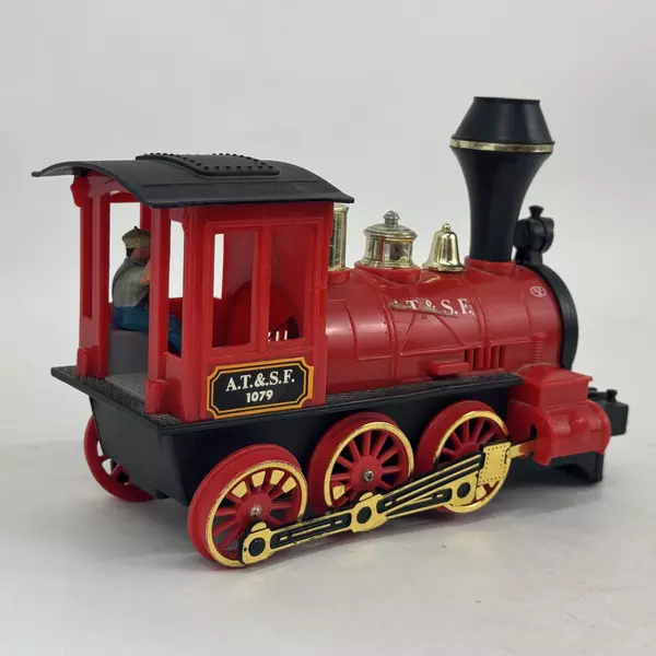 Vintage Big Rig Bump N Go Battery Operated Locomotive AT&SF 1079