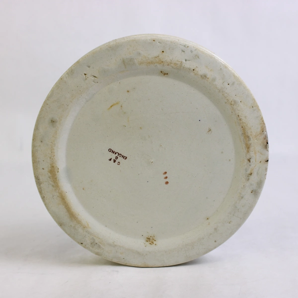 Vintage C&F England Made Baby Plate/ Porridge Bowl Ceramic 7.5" Diameter