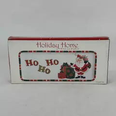 Fitz And Floyd Christmas Santa Presents Ho Ho Ho That's A Wrap Serving Tray