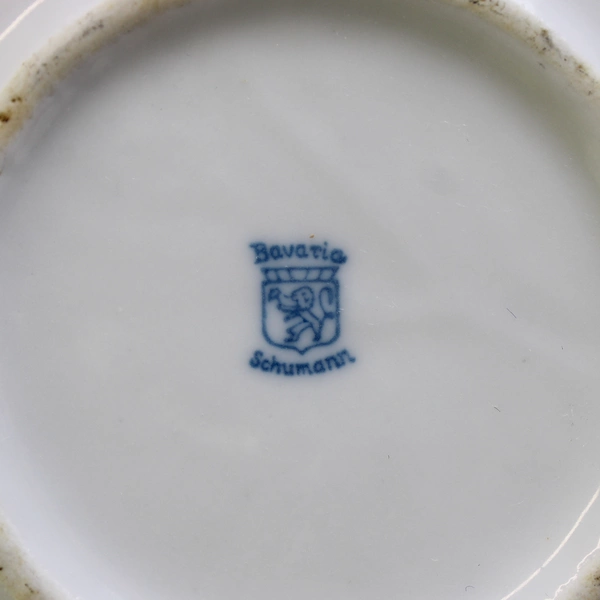 Vintage Bavaria Schumann Baby Plate Porridge Bowl Ceramic 7.75" Diameter