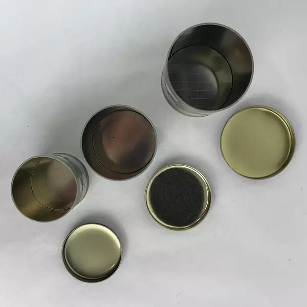 Vintage 80’s Nesting 3 Set Tins White Duck Bow In Winter Snowfall